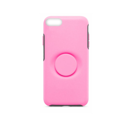 Dual Layer Heavy Duty Case with Pop Up Holder - HOT PINK for iPhone 8P / 7P / 6SP / 6P (Only Ground Shipping)