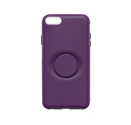 Dual Layer Heavy Duty Case with Pop Up Holder - MAROON for iPhone 8P / 7P / 6SP / 6P (Only Ground Shipping)
