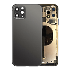 Back Housing Frame with Small Components Pre-Installed for iPhone 11 Pro Max (NO LOGO) (SPACE GRAY)