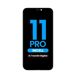 Buy the LCD assembly for iPhone 11 Pro, aftermarket Incell QV6, IC transfer eligible.

