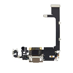 Shop the charging port flex cable in gold for iPhone 11 Pro, OEM pull.

