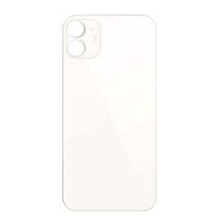 Back Glass with Bigger Camera Hole for iPhone 12 (NO LOGO) (WHITE)
