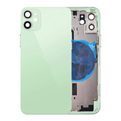 Back Housing Frame with Small Components Pre-Installed for iPhone 12 (NO LOGO) (GREEN)