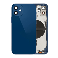Back Housing Frame with Small Components Pre-Installed for iPhone 12 (NO LOGO) (International) (BLUE)
