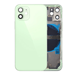 Back Housing Frame with Small Components Pre-Installed for iPhone 12 Mini (NO LOGO) (GREEN)