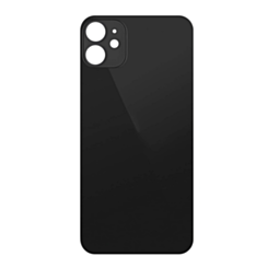 Back Glass with Bigger Camera Hole for iPhone 12 Mini (NO LOGO) (BLACK)