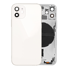 Back Housing Frame with Small Components Pre-Installed for iPhone 12 Mini (NO LOGO) (International) (WHITE)
