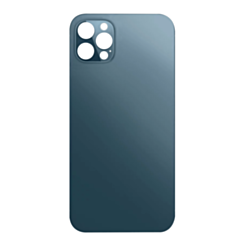 Back Glass with Bigger Camera Hole for iPhone 12 Pro (NO LOGO) (PACIFIC BLUE)