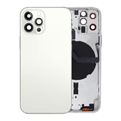 Back Housing Frame with Small Components Pre-Installed for iPhone 12 Pro (NO LOGO) (SILVER) (International)