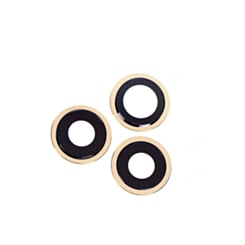 Back Camera Lens with Bracket for iPhone 12 Pro (GOLD) (3 Piece Set) (Premium)