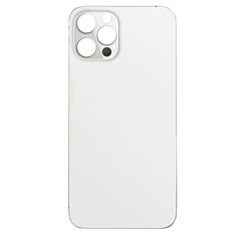 Back Glass with Bigger Camera Hole for iPhone 12 Pro Max (NO LOGO) (SILVER)