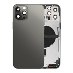 Back Housing Frame with Small Components Pre-Installed for iPhone 12 Pro Max (NO LOGO) (GRAPHITE)