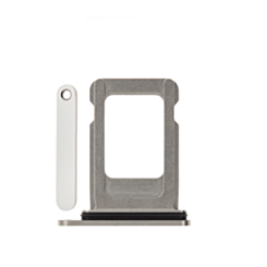 Single Sim Card Tray for iPhone 13 Pro Max / 13 Pro / 12 Pro Max / 12 Pro (SILVER)