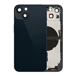 Back Housing Frame with Small Components Pre-Installed for iPhone 13 (NO LOGO) (International) (MIDNIGHT)
