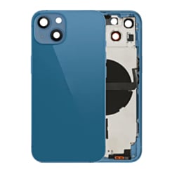 Back Housing Frame with Small Components Pre-Installed for iPhone 13 (NO LOGO) (International) (BLUE)