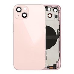 Back Housing Frame with Small Components Pre-Installed for iPhone 13 (NO LOGO) (International) (PINK)