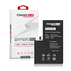 Purchase the QMAX Plus extended capacity replacement battery for iPhone 13 Pro Max, 4750 mAh.

