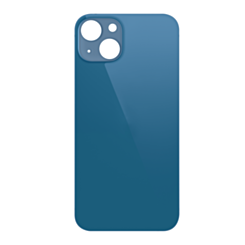 Back Glass with Bigger Camera Hole for iPhone 13 Mini (NO LOGO) (BLUE)