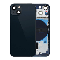 Back Housing Frame with Small Components Pre-Installed for iPhone 13 Mini (NO LOGO) (US Version) (MIDNIGHT)