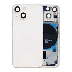 Back Housing Frame with Small Components Pre-Installed for iPhone 13 Mini (NO LOGO) (US Version) (STARLIGHT)