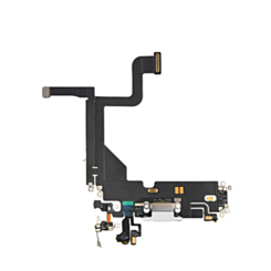 iPhone 13 Pro Charging Port Flex Cable (SILVER) (OEM PULL)