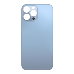Back Glass with Bigger Camera Hole for iPhone 13 Pro Max (NO LOGO) (SIERRA BLUE)