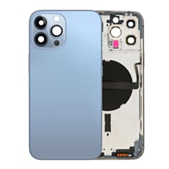 Back Housing Frame with Small Components Pre-Installed for iPhone 13 Pro Max (NO LOGO) (International) (BLUE)