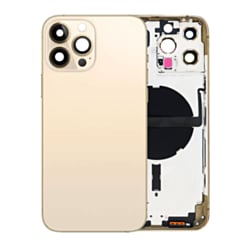 Back Housing Frame with Small Components Pre-Installed for iPhone 13 Pro Max (NO LOGO) (International) (GOLD)