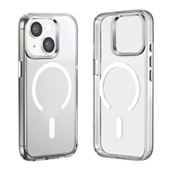 Wireless Charging Clear Case with Metal Camera Frame for iPhone 13 / 14 / 16E / 17E (Only Ground Shipping)