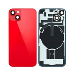 Back Glass with Frame and MagSafe Magnet for iPhone 14 (RED) (Service Pack)