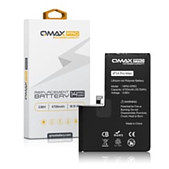 Stock up on the QMAX Pro Extended Capacity Replacement Battery for iPhone 14 Pro Max, 4700 mAh.

