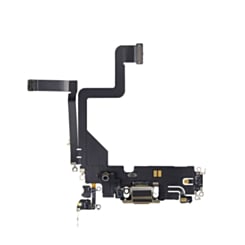 Purchase the charging port flex cable for iPhone 14 Pro in Gold, OEM pull.
