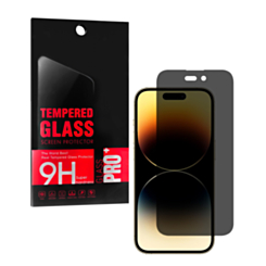 Shop the privacy tempered glass for iPhone 14 Pro, 2.5D single piece.
