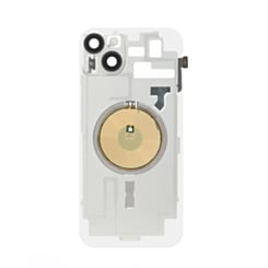 Clear Back Glass with Wireless NFC and MagSafe Magnet for iPhone 14 Plus (NO LOGO) (MIDNIGHT)