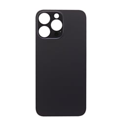 Back Glass with Bigger Camera Hole for iPhone 14 Pro Max (NO LOGO) (SPACE BLACK)