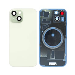 Back Glass with MagSafe Magnet for iPhone 15 (NO LOGO) (GREEN)