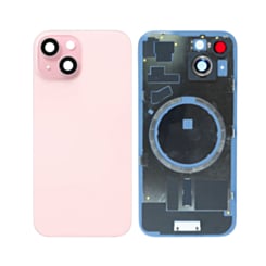 Back Glass with MagSafe Magnet for iPhone 15 (NO LOGO) (PINK)