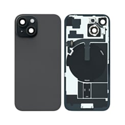 Buy the Back Glass with Frame and MagSafe Magnet for iPhone 15 in black, service pack version.
