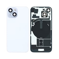 Back Glass with Frame and MagSafe Magnet for iPhone 15 (BLUE) (Service Pack)