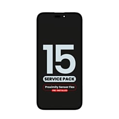 Grab the wholesale deals on the OLED Assembly with Proximity Sensor Flex Pre-Installed for iPhone 15 in the service pack version.