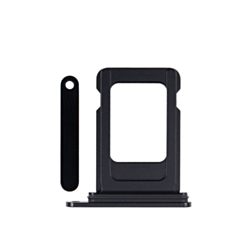 Single Sim Card Tray for iPhone 15 / 15 Plus (BLACK)
