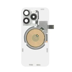 Clear Back Glass with Wireless NFC and MagSafe Magnet for iPhone 15 Pro (NO LOGO) (BLACK TITANIUM)