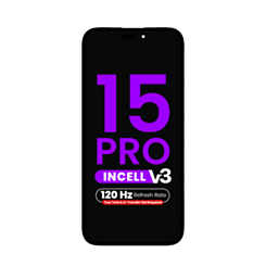 LCD Assembly for iPhone 15 Pro (True Tone Programming and IC Transfer NOT REQUIRED) (Aftermarket Incell / QV7 V3 / 120HZ)