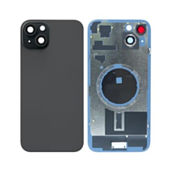 Back Glass with MagSafe Magnet for iPhone 15 Plus (NO LOGO) (BLACK)