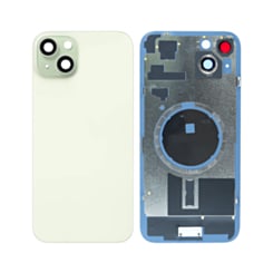 Back Glass with MagSafe Magnet for iPhone 15 Plus (NO LOGO) (GREEN)