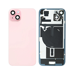 Back Glass with MagSafe Magnet & NFC & Flashlight Flex for iPhone 15 Plus (PINK) (NO LOGO)
