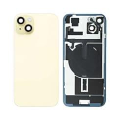 Back Glass with MagSafe Magnet & NFC & Flashlight Flex for iPhone 15 Plus (YELLOW) (NO LOGO)