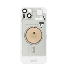 Clear Back Glass with Wireless NFC and MagSafe Magnet for iPhone 15 Plus (NO LOGO) (GREEN)