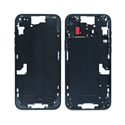 Purchase the black middle frame with small parts for iPhone 15 Plus — international version.
