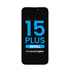 Grab the wholesale deals on the LCD assembly for iPhone 15 Plus — aftermarket Incell QV6, IC transfer eligible.